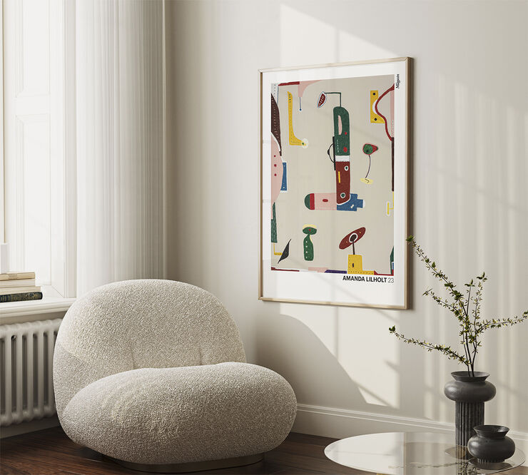 Poster & Frame Magasin x Amanda Lilholt Flerefarvet