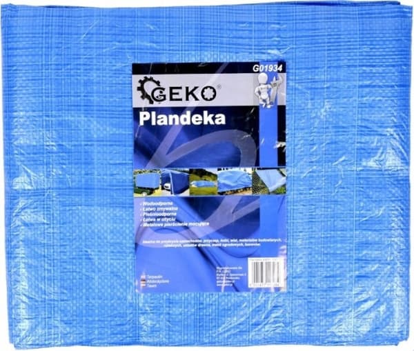 Geko Presenning 5x8m lys/blå +/-5 % (6)