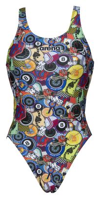 Maillot de bain Femme Arena Swim Tech High Phantasy Prints Moto Patches