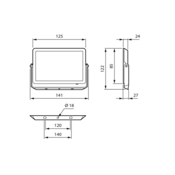 Philips ProjectLine-schijnwerper 4000K 20W