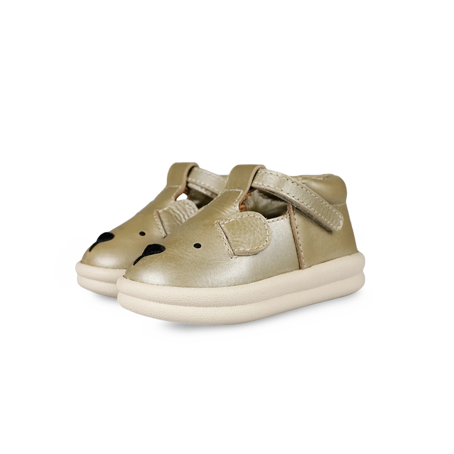 Zilpa Shoes | Bear | Champagne Metallic Leather