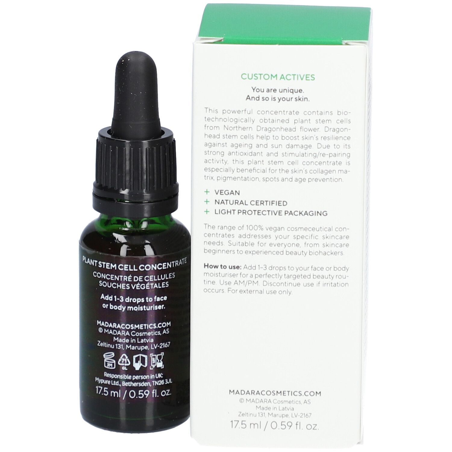 Madara Custom Active Pflanzenstammzellen Stm Konzentrat 17,5ml