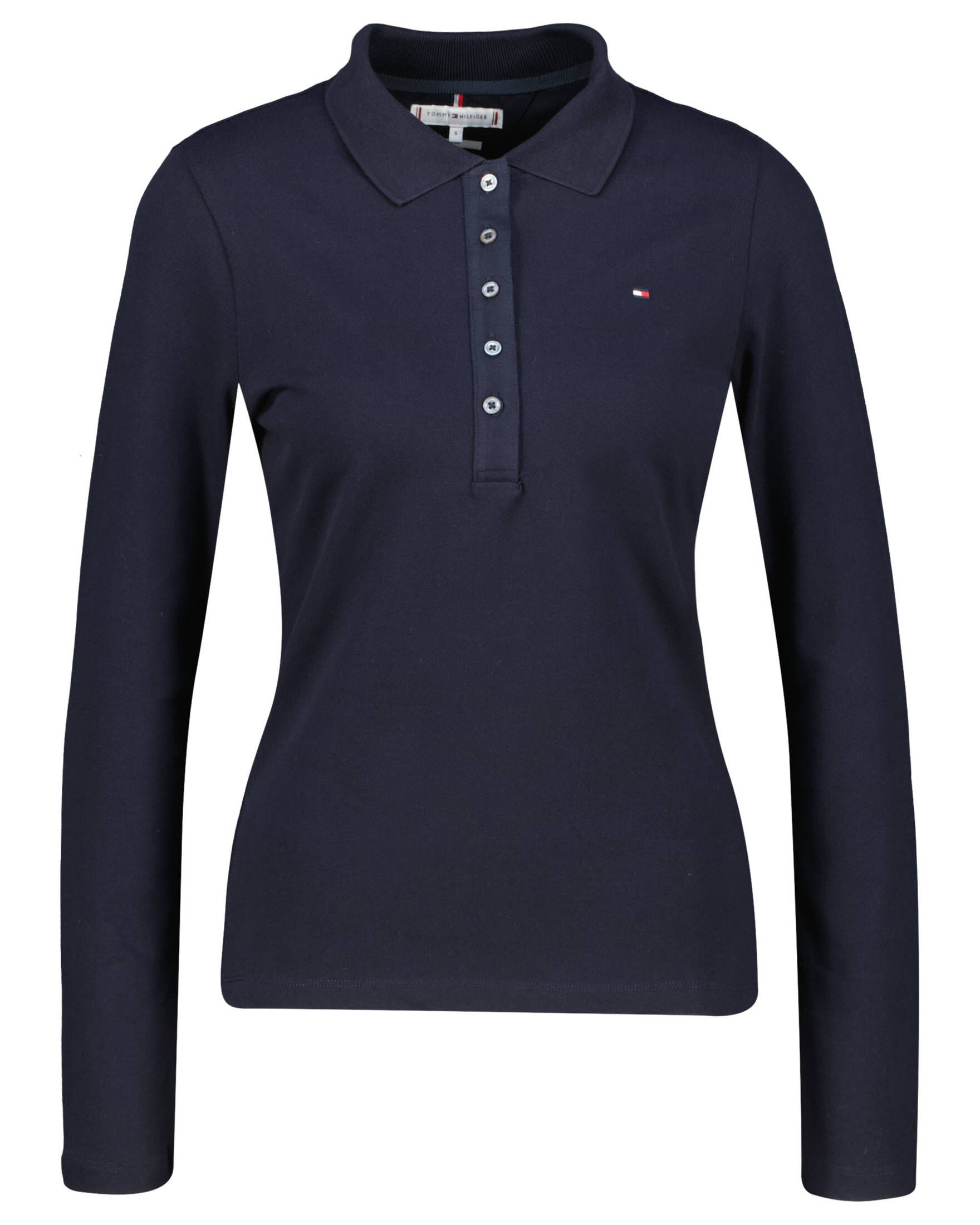 Tommy Hilfiger| Damen Poloshirt 1985 SLIM PIQUE POLO Langarm