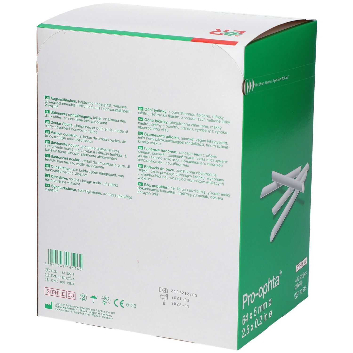 Pro-ophta® Augenstäbchen steril