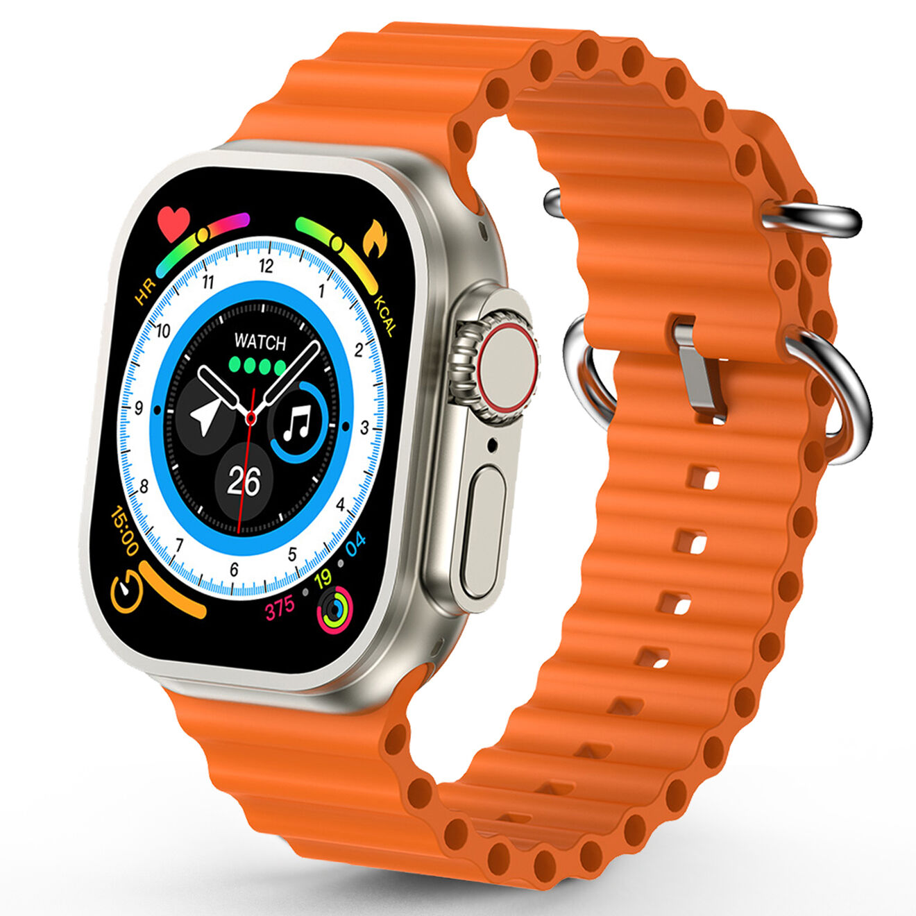 Onamaste Montre connectée Bluetooth multifonctions orange