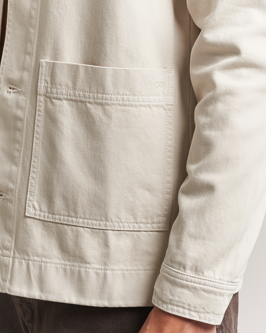 NN07 Ollie Denim Shirt Jacket Ivory
