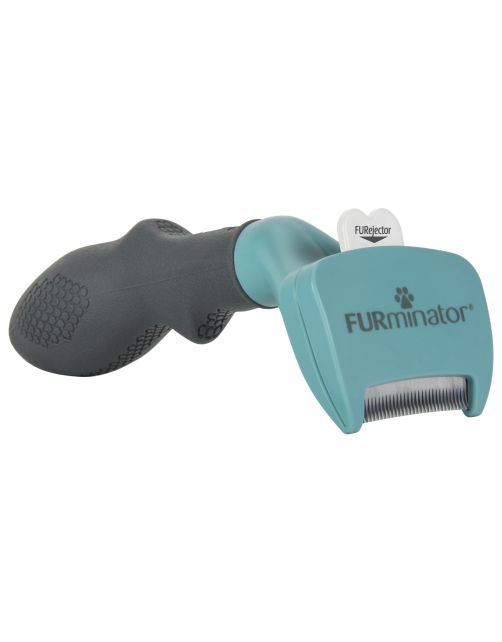 Furminator Cat Undercoat Tool - Short Hair - Kattenvachtkam - Turquoise Small