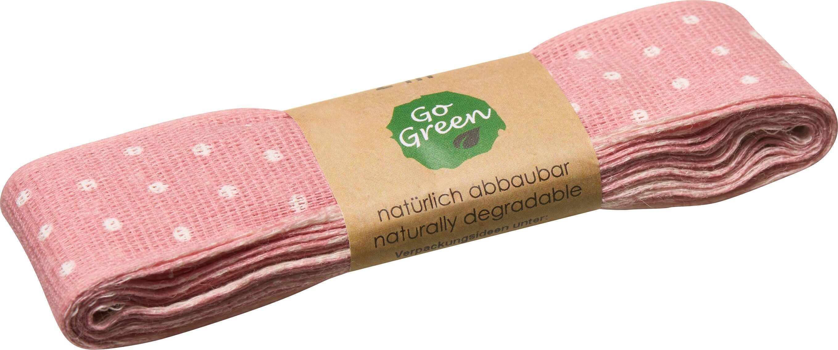 NOUVEAU POINTS Geschenkband 25mmx2M - Rosa / B: 25.0 mm x T: 2.0 m