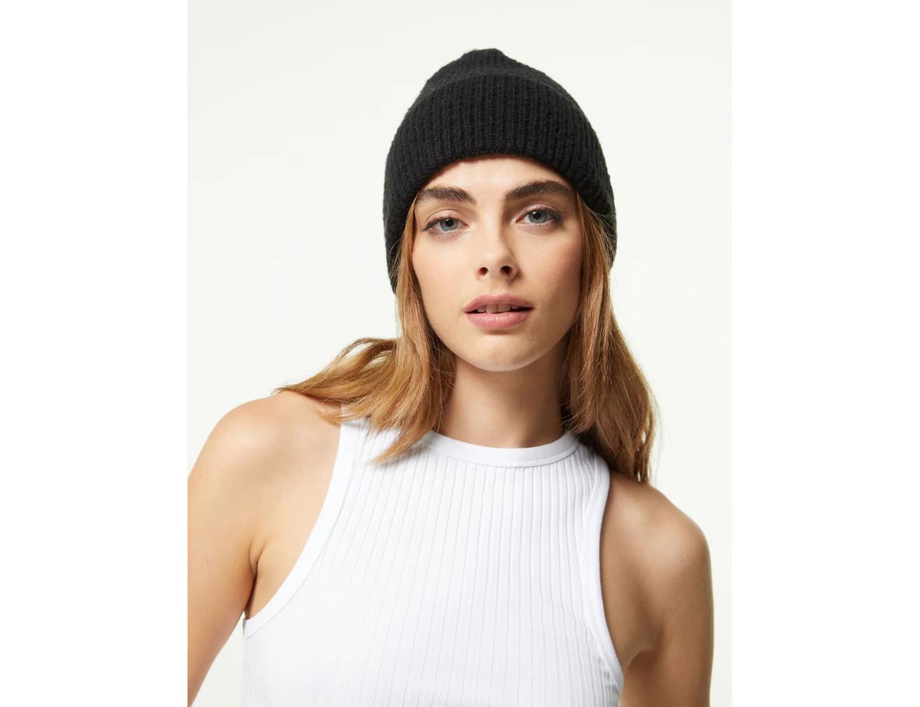 Bonnet en maille noire
