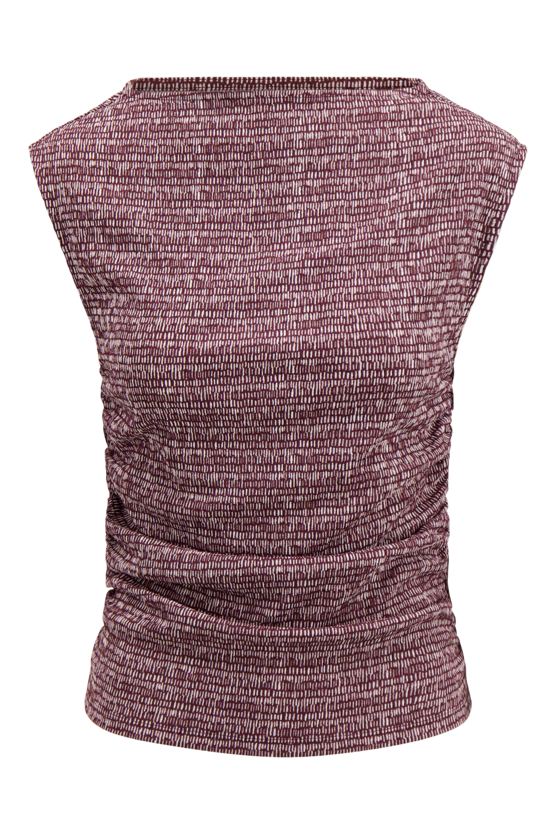 jersey top mouwloos met grafische print