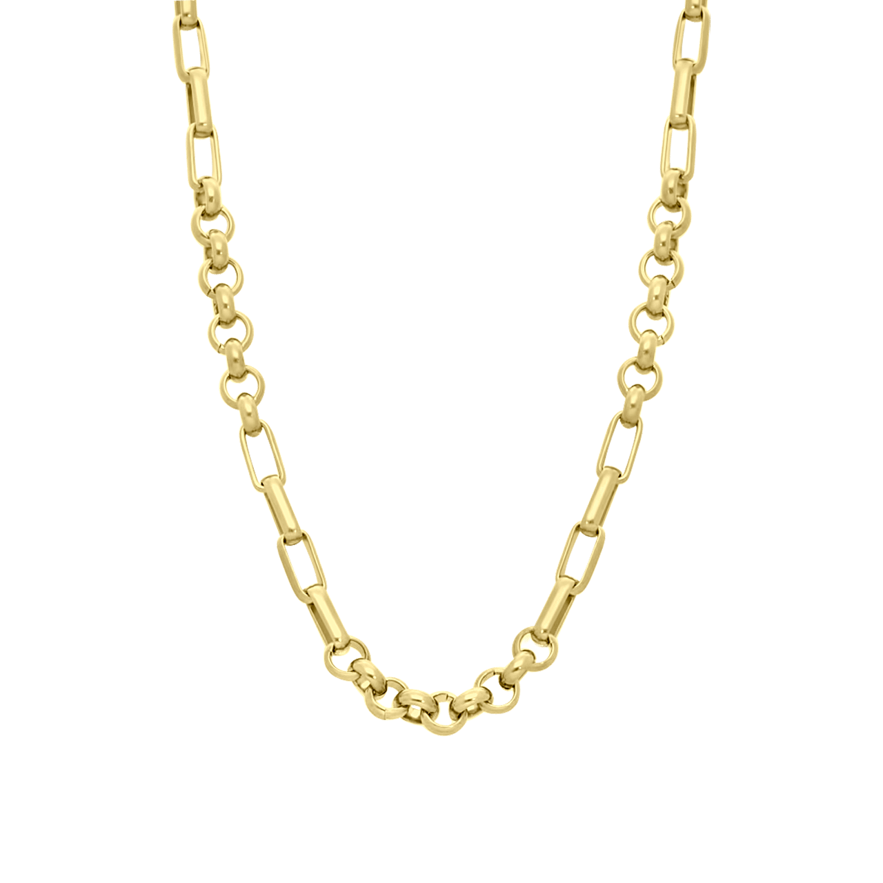 Gerecycled stalen 18 karaat goldplated ketting Angeline