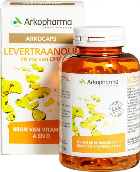 Levertraanolie capsules