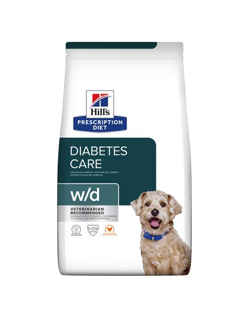 Hill's Prescription Diet W\/D Digestive\/Weight\/Diabetes Management Zak - Hondenvoer - Kip 10 kg