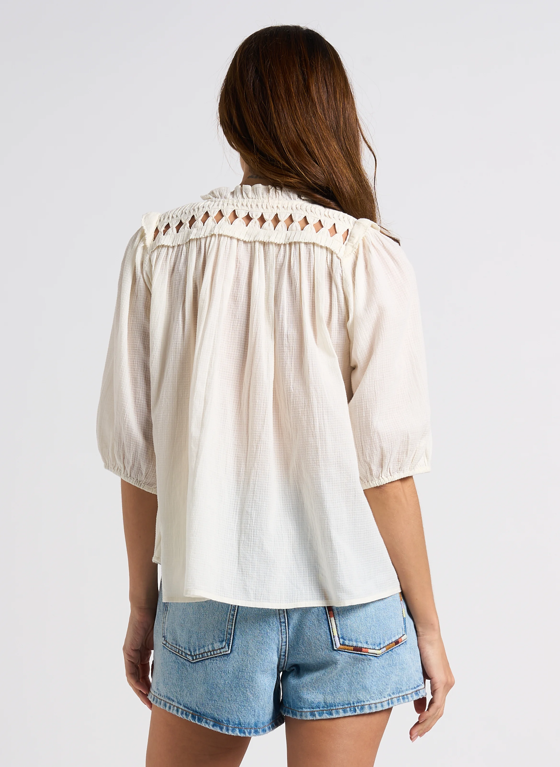 BELUNA - Blouse ample en coton| Beige
