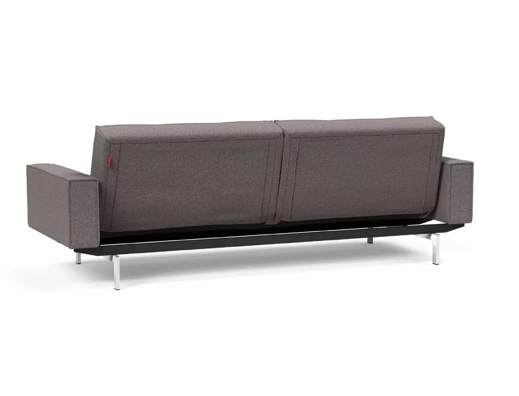 Schlafsofa mit Armlehnen Splitback Chrom