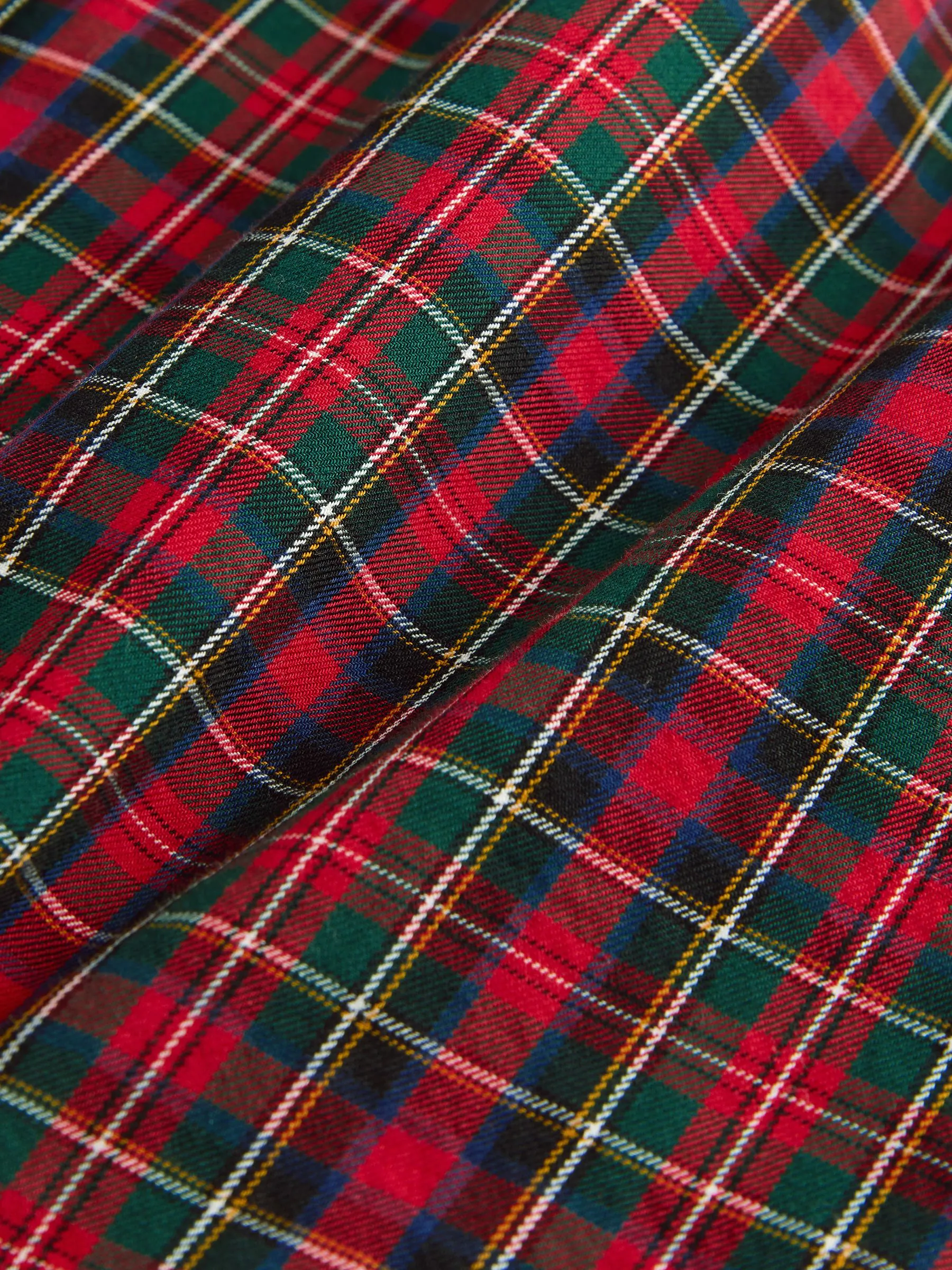 Rood - Geruite blouse met ruches aan de kraag (3-16jaar)