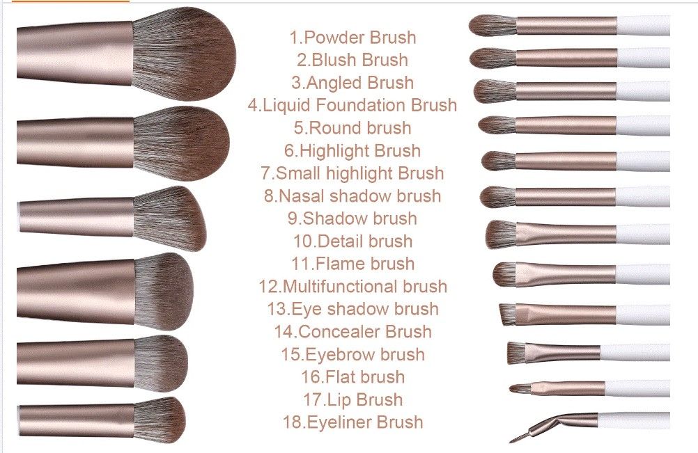 WILD LIFE Make-up-Pinsel-Set 18-teilig