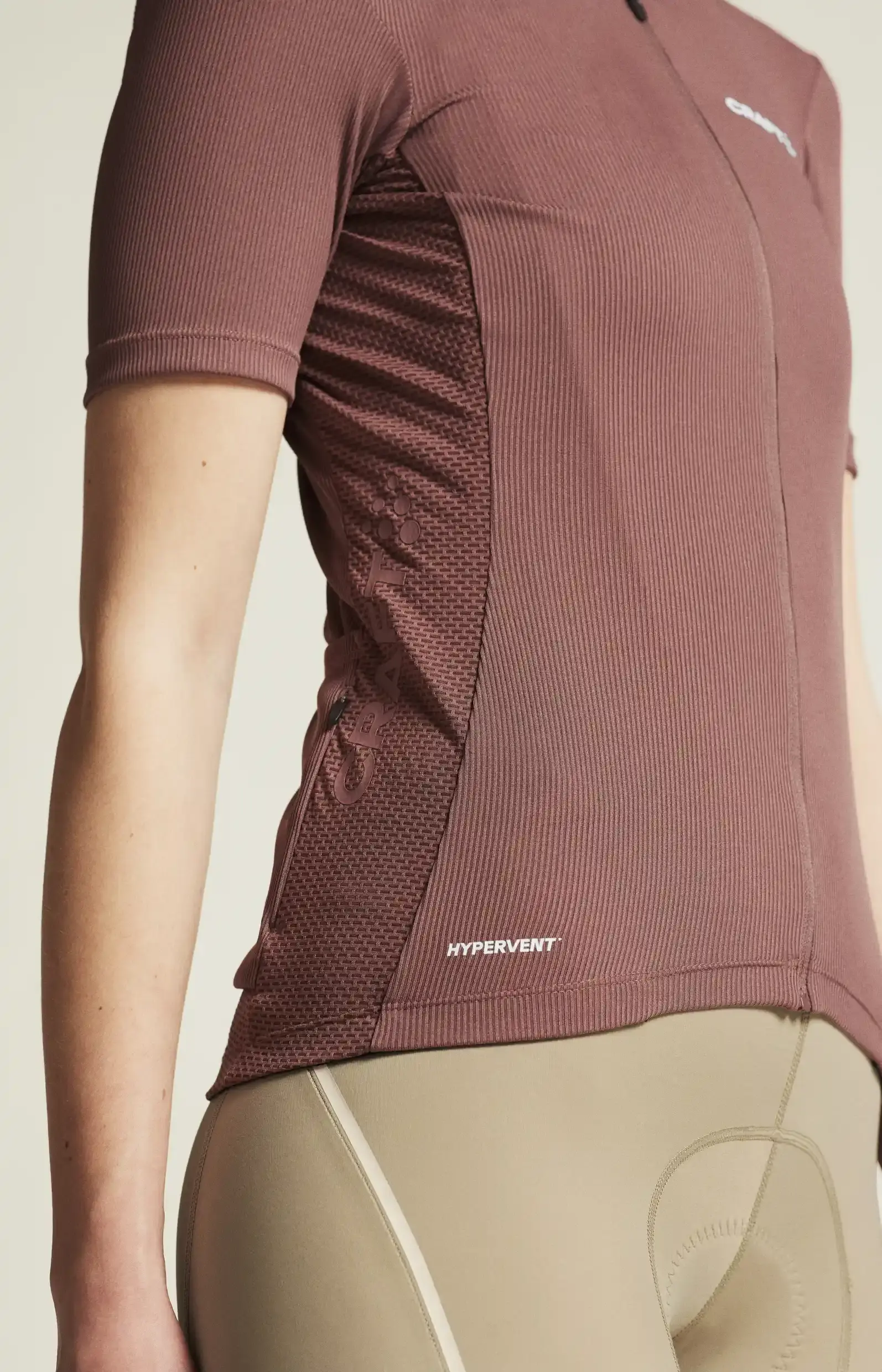 Craft ADV Endurance Fietsshirt Korte Mouwen ROSE BROWN Dames
