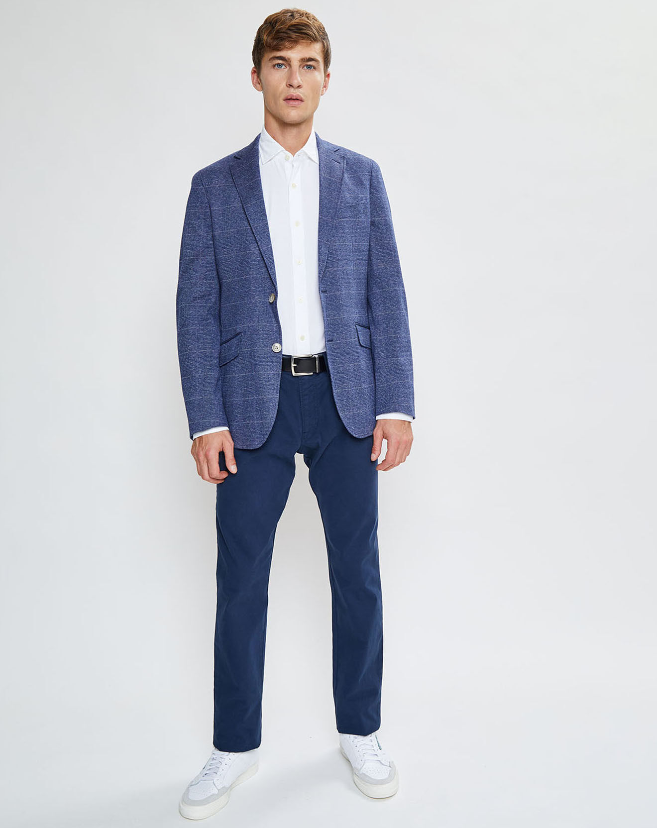 Hackett London Veste Light Prince de Galles bleue