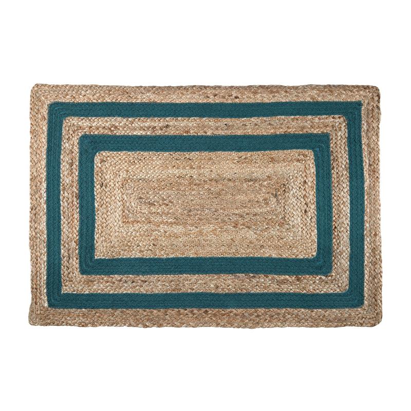 BERRY TAPIS 60X90CM EMERAUDE JUTE