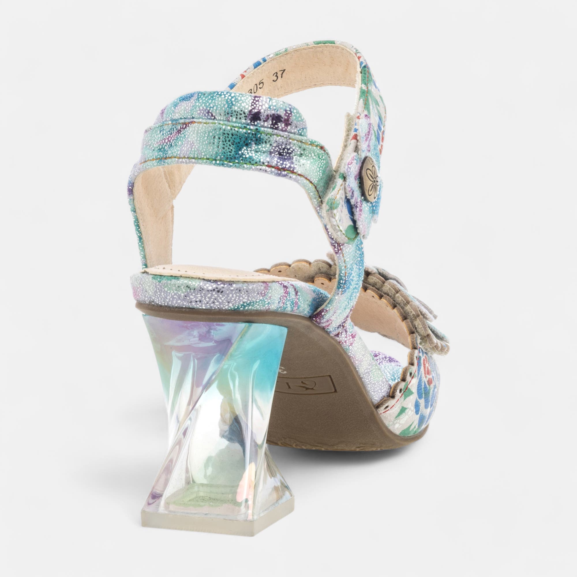 Nu-pieds à talon Femme bleu