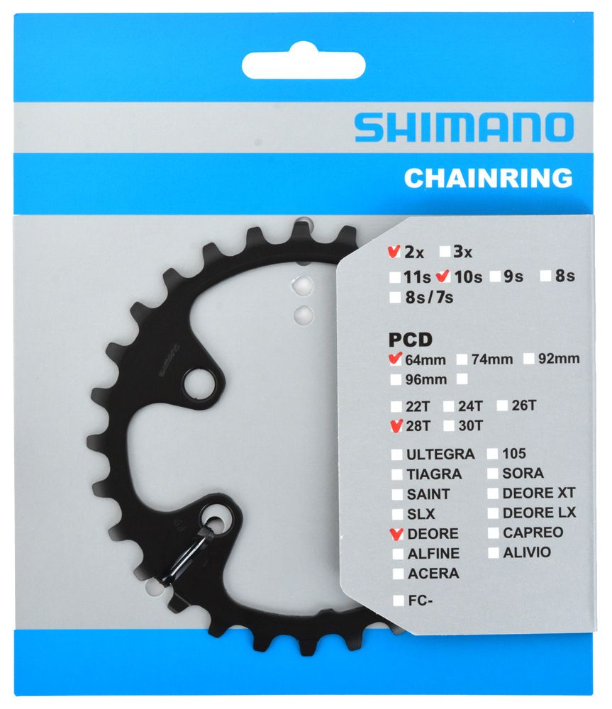 Shimano DEORE Kettenblatt für FC-M6000 38/28 Zähne kaufen | Bike-Discount