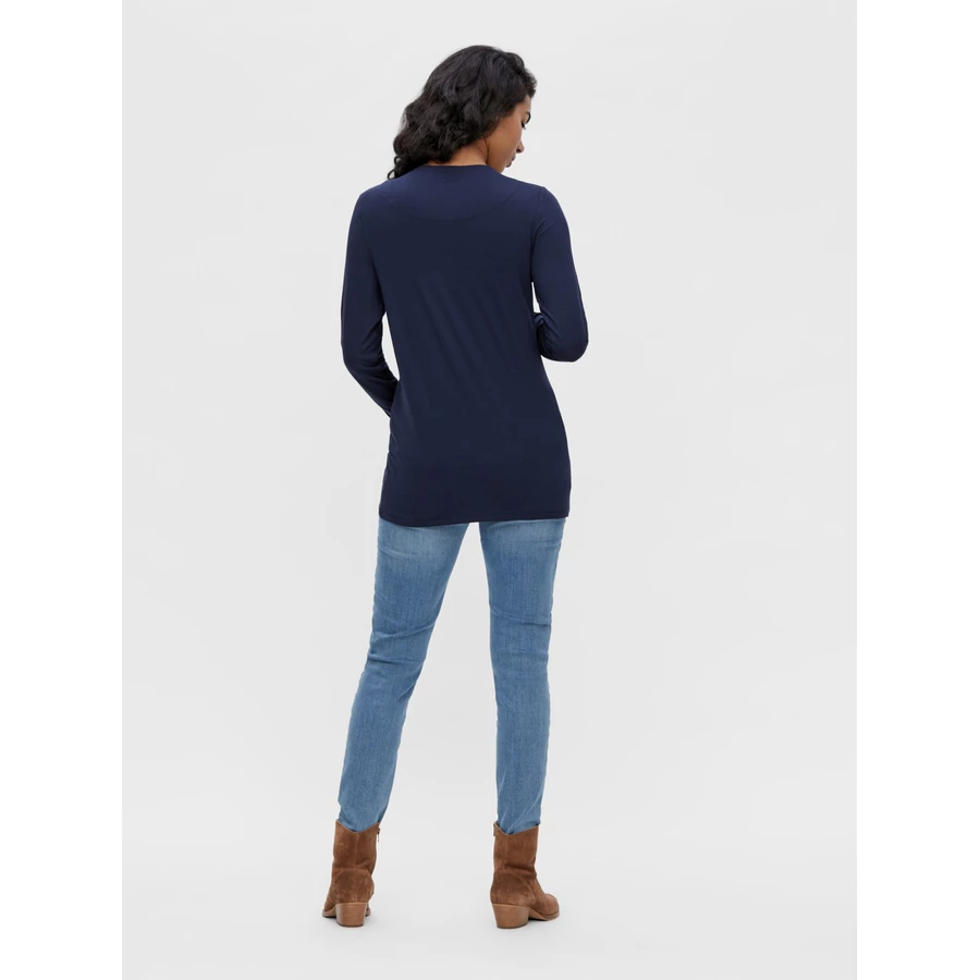 mama;licious Umstandsshirt MLKARELY Navy Blazer
