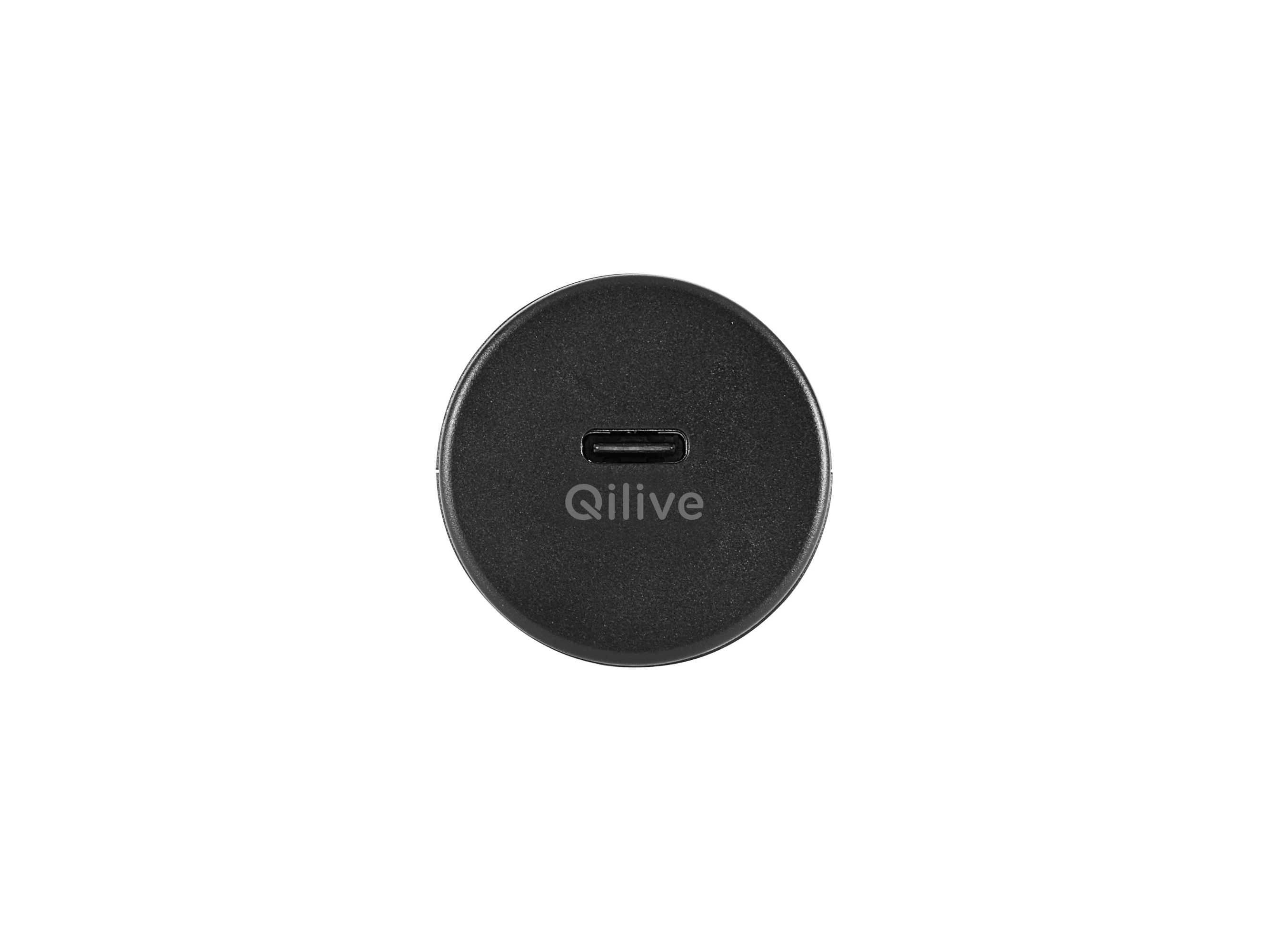 CARREGADOR P/CARRO QILIVE 600161203 LITE PRETO 1 USB-C