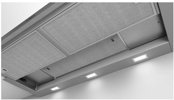 Bosch DFL094A51 Serie 4 Flachschirmhaube, 90 cm breit, Um- & Abluft, Made in Germany, EcoSilence Drive leiser und effizienter Motor, LED-Beleuchtung gleichmäßige Ausleuchtung, Kurzhubtasten