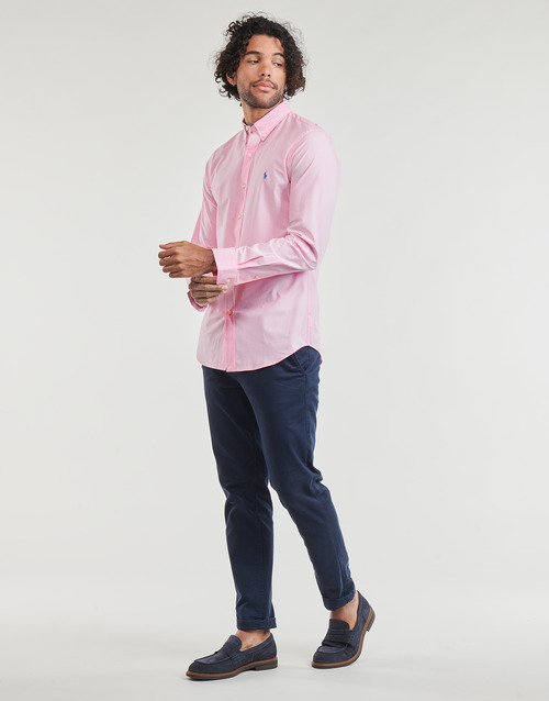 Polo Ralph Lauren - CHEMISE AJUSTEE SLIM FIT EN POPELINE UNIE Rosa / Carmel / Pink