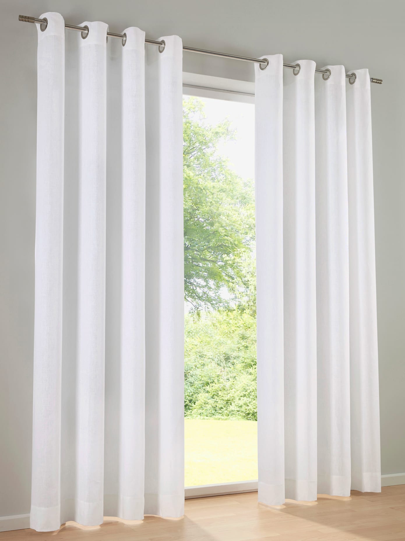 Rideau matière semi-transparente