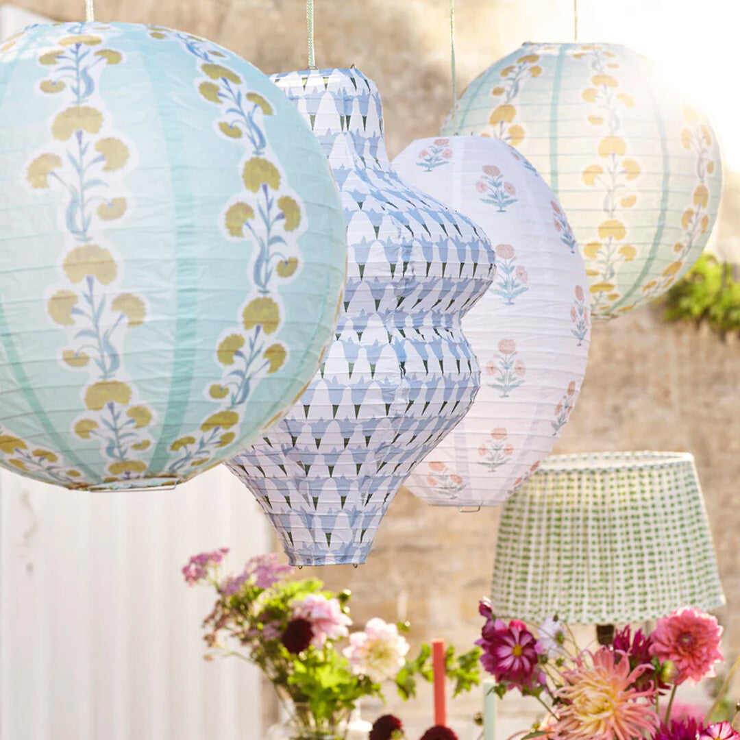 Meri meri lampionnen molly mahon blauw - 3st