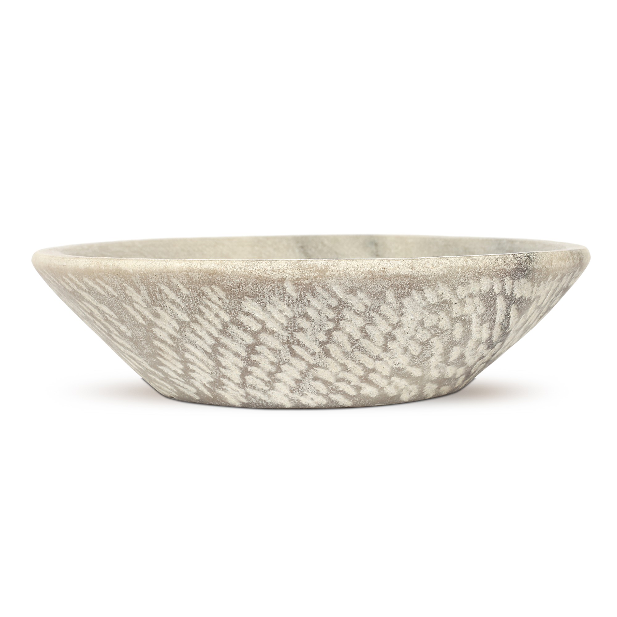 Marmorschale, natur, Ø 24 cm, H 6 cm von fischer's lagerhaus