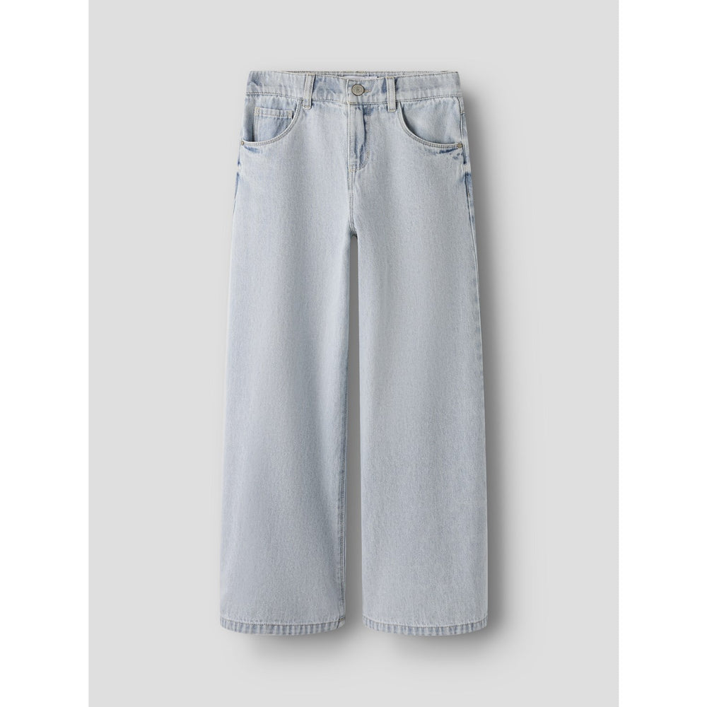 Køb Name It Light Blue Bleached Denim Nkfbella Skater Xwide Jeans 3111-Za Noos