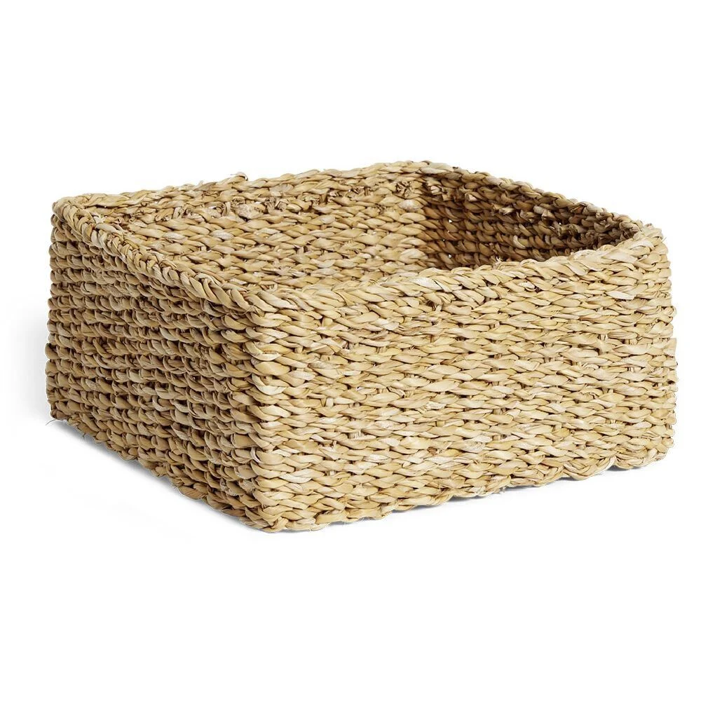 Panière osier carrée grand modèle 26x26xH12cm