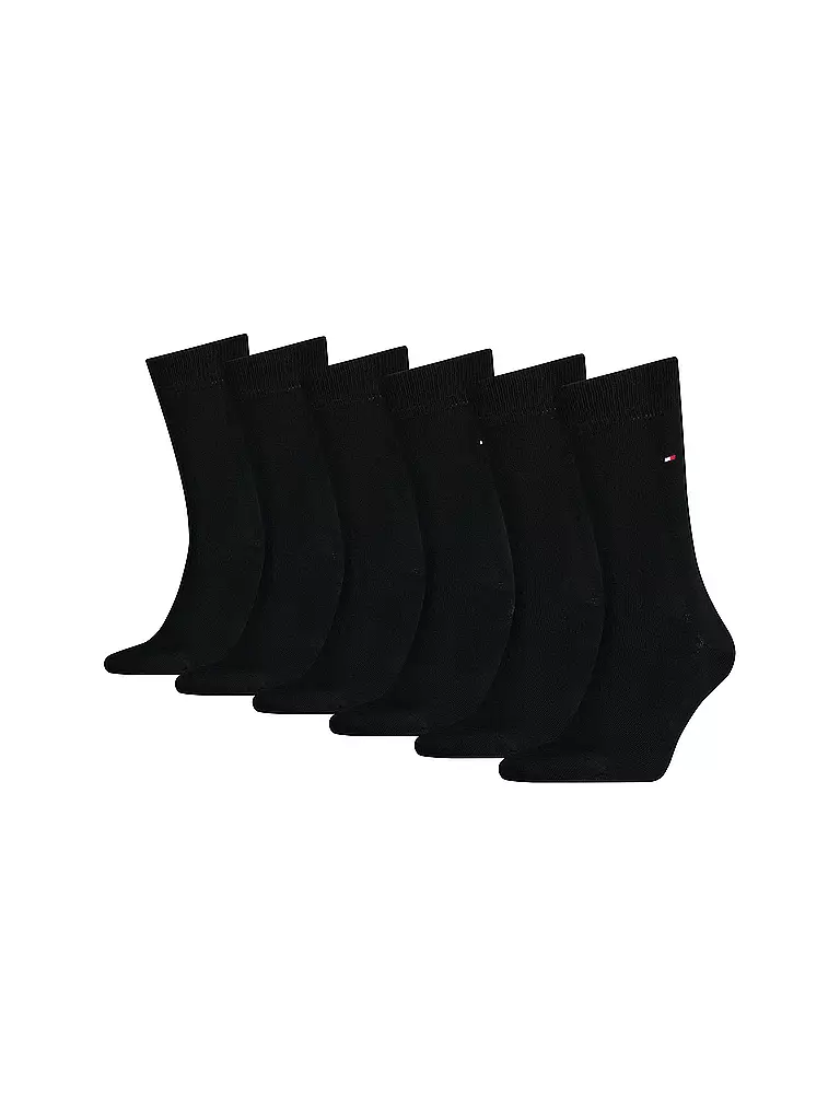 TOMMY HILFIGER Socken 6er Pkg. Black  schwarz