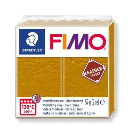 STAEDTLER® FIMO® effect Leder 57g ocker