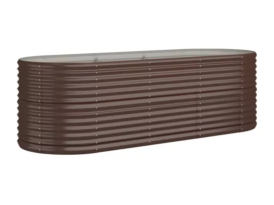 Jardinière bac lit surélevé marron 224 x 80 x 68 cm 02_0039558