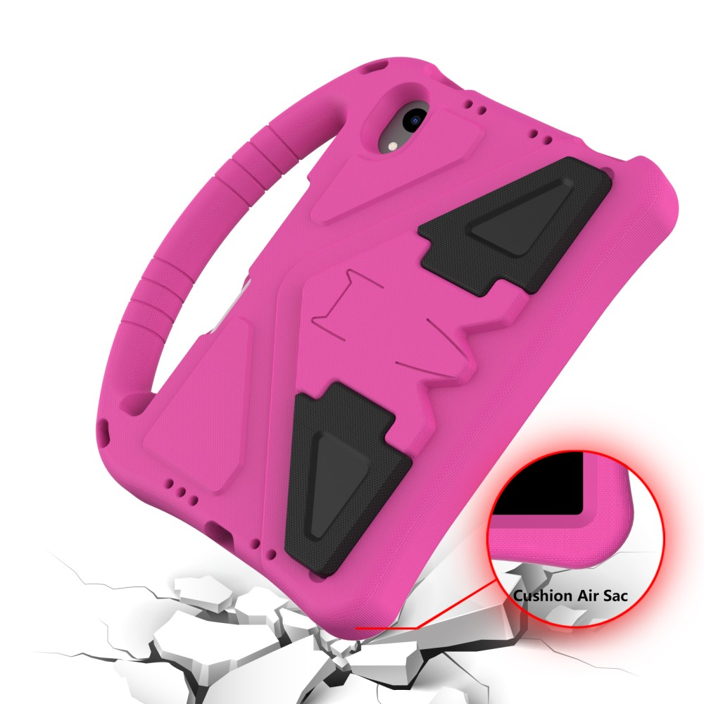 iPad Mini 7 (2024) / Mini 6 (2021) Stossfeste Kinder Schaumstoff Hülle mit Griff   Kickstand - Pink