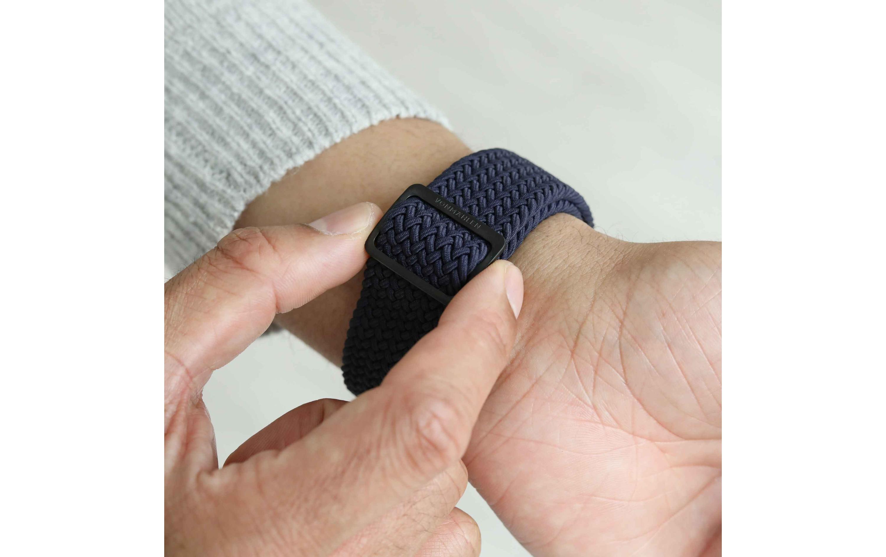 Armband Woven Loop Apple Watch 44/45/46/49 mm Navy BlackArmband für Apple Watch 44/45/46/49 mm