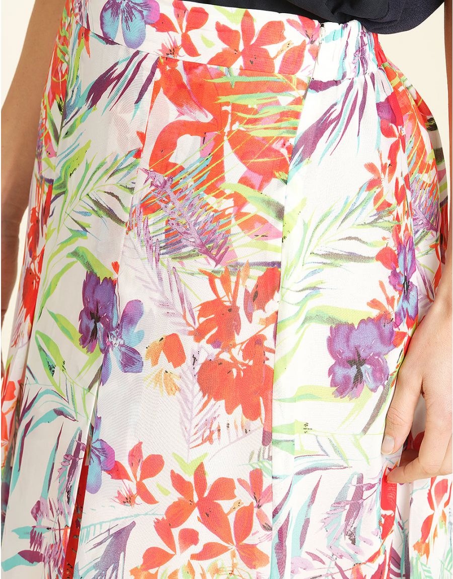 Jupe chic voile imprimé