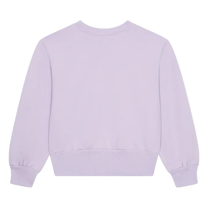 SMALLABLE BASICS Sweat Femme Boxy Molleton Bio | Lilas