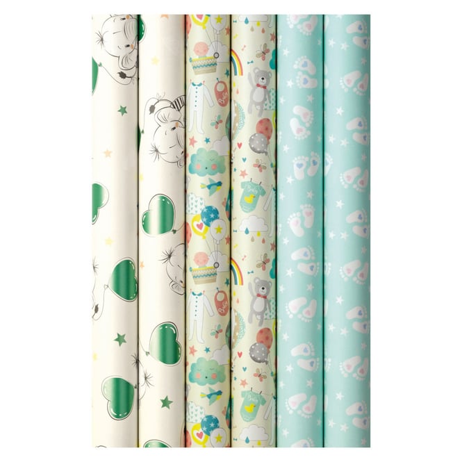 Geschenkpapier - Baby - ca. 200 x 70 cm - 1 Rolle
