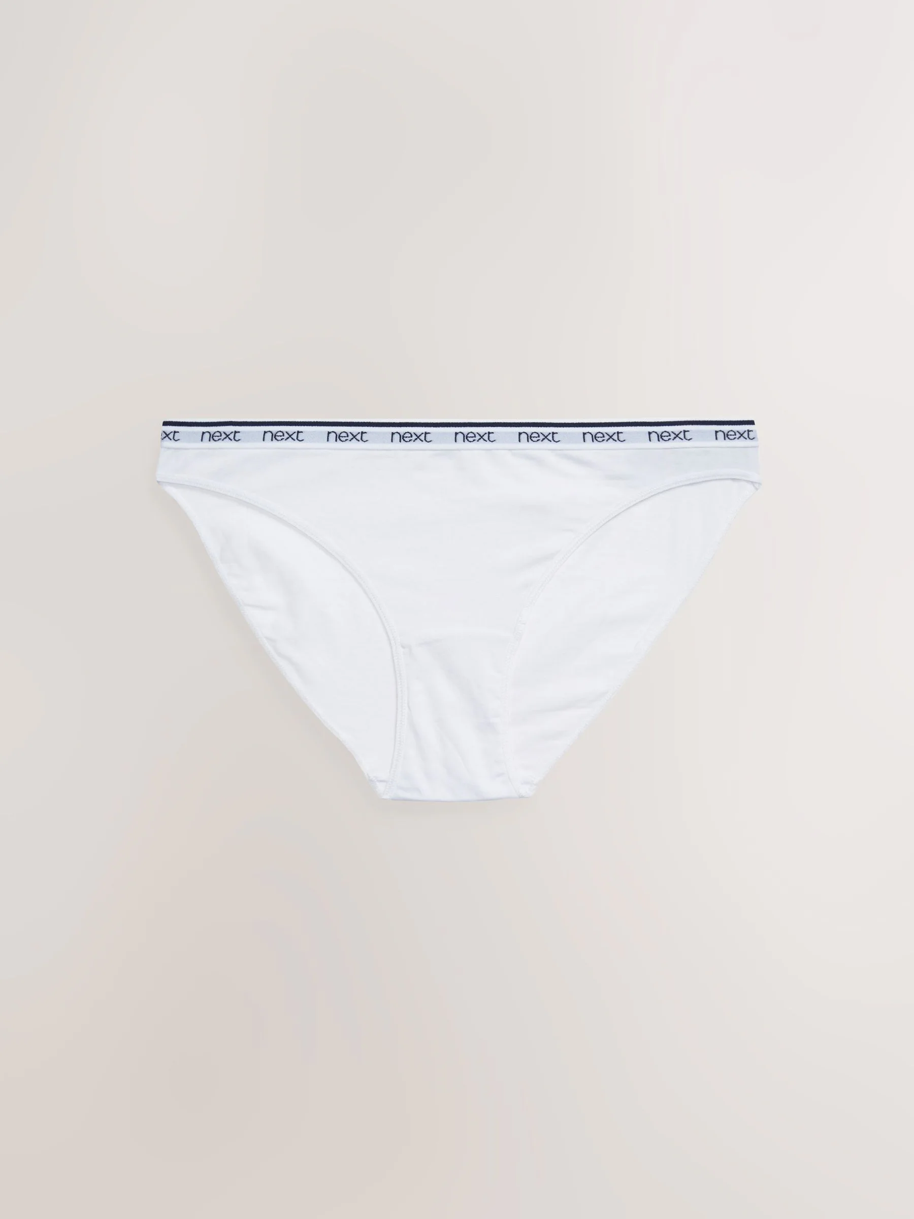 Roze/blauw gestreept - 4 Katoenen slipjes met logotailleband