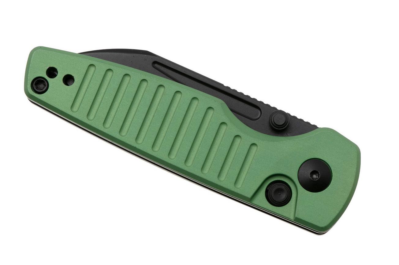 Kizer Parakeet V2706A5 Black PVD Nitro-V, Green Aluminum, zakmes