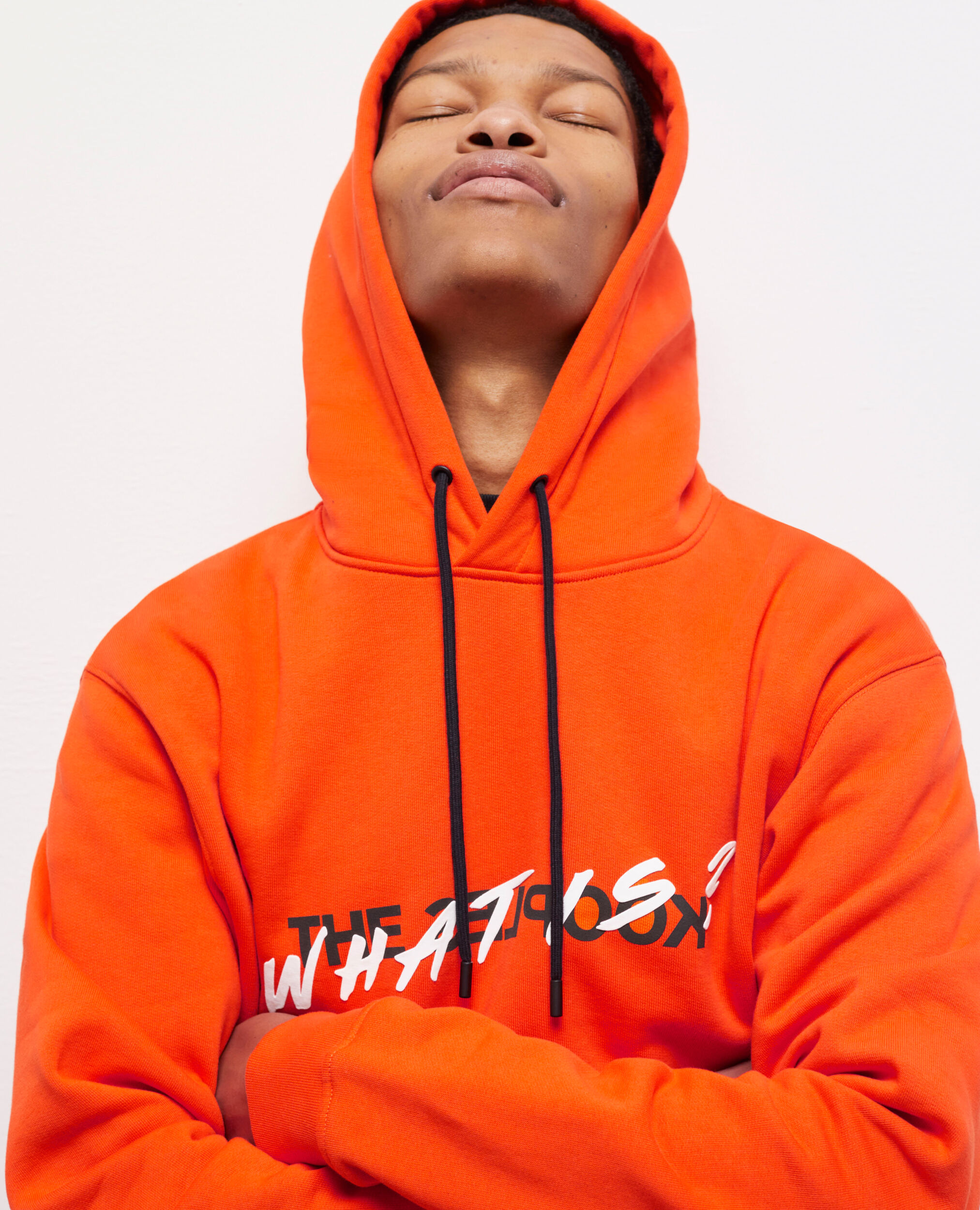 Sweatshirt à capuche What is orange