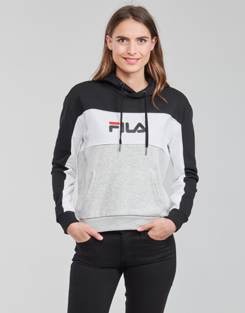 Fila - AQILA HOODY - Gris / Blanc / Noir