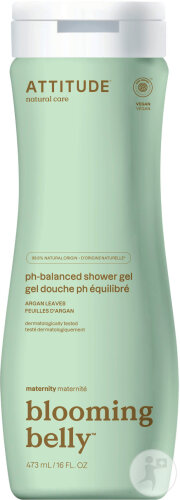 Attitude Natural Care Maternité Blooming Belly Gel Douche Feuilles D’Argan Flacon 473ml