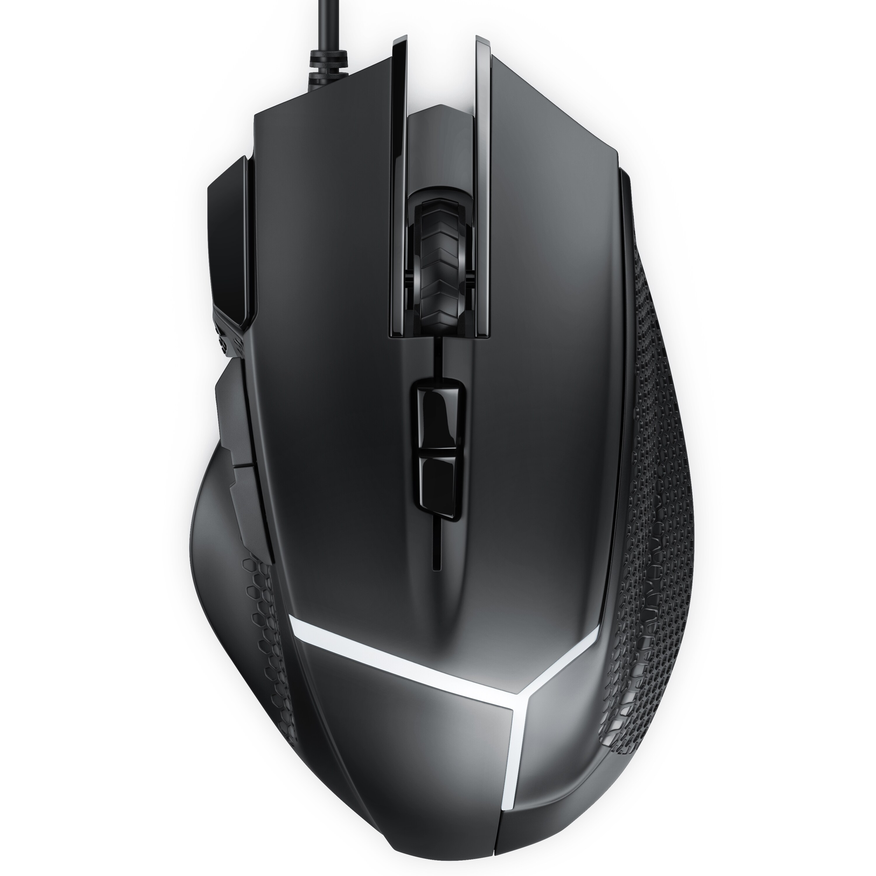 CSL Gaming-Maus kabelgebunden 500 dpi, ergonomisch, 3200 dpi, Abtastrate wählbar, Mouse inkl. Gewichten