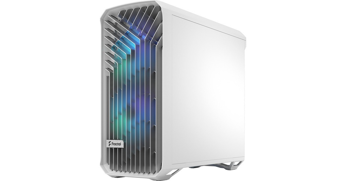 Fractal DesignTorrent white RGB TG Clear Tint midi tower behuizing  (Wit | 2x USB-A | 1x USB-C | RGB | Window)